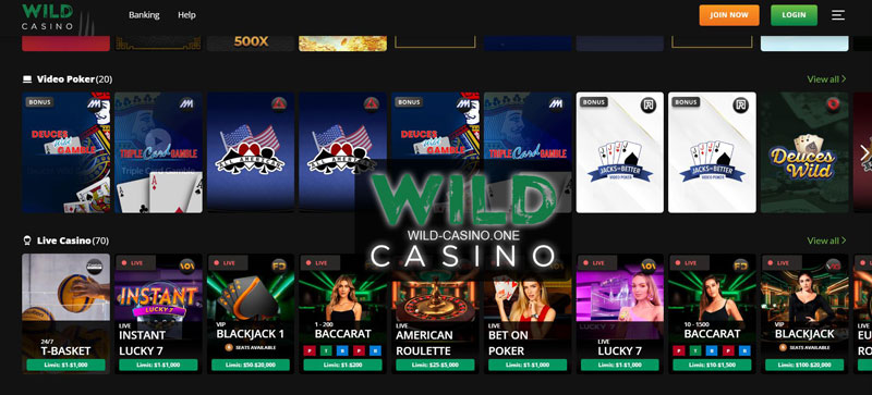 Bet on Wild Casino USA